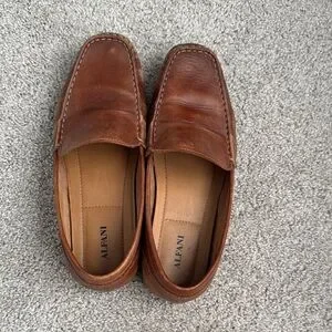 Alfani | Shoes | Alfani Mens Tan Leather Loafers | Poshmark display picture 2